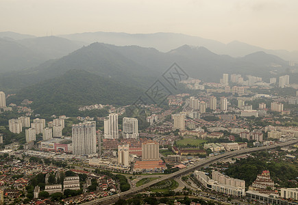 鸟瞰乔治敦市背景图片