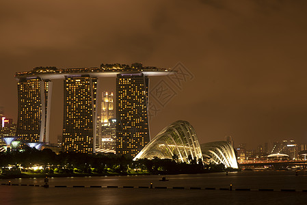 黄昏的新加坡城市景观图片