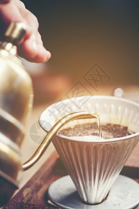咖啡滴水过程,图片
