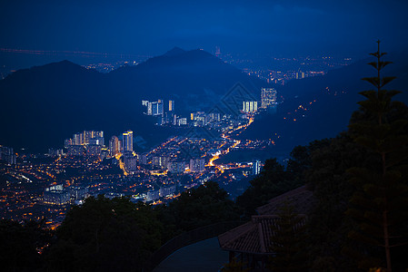 来自马来西亚槟城山的城市景观景观图片