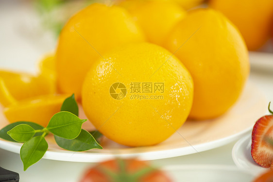 新鲜橙子健康水果图片
