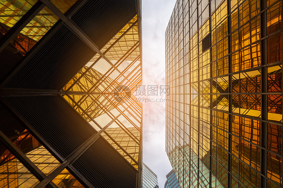 下香港建造摩天大楼图片