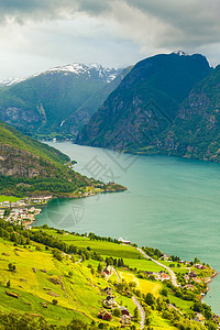 旅游旅行风景自然景观Stestein观点看风景如画的极光谷峡湾,挪威斯堪的纳维亚挪威峡湾极光谷的景色图片