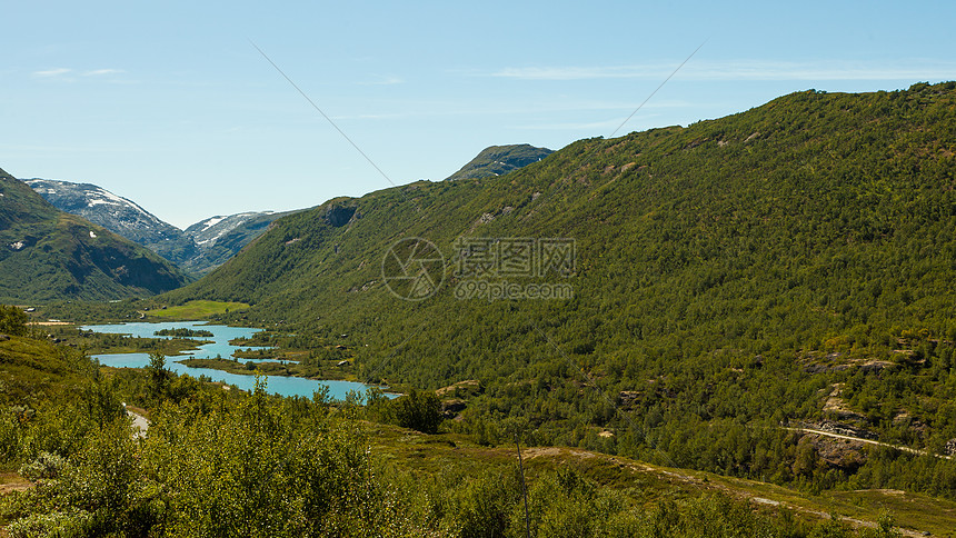 挪威的夏季山脉景观旅游风景路线55索涅夫杰莱特洛美高朋山脉景观挪威路线索格涅夫杰莱特图片