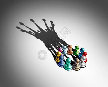 商业领导多样多样化的队合作,共同努力,个联盟联盟的成功3D插图背景图片