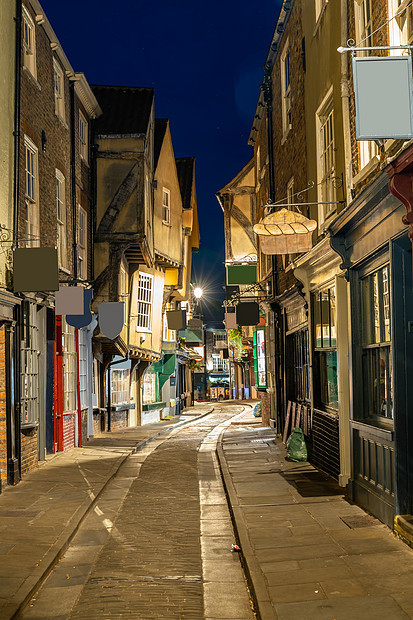 约克混乱小巷日落黄昏,约克恩格斯德英国图片
