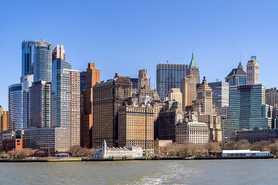纽约市下曼哈顿天际线城市景观纽约美国图片
