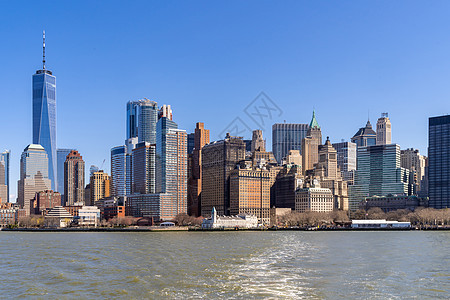 纽约市下曼哈顿天际线城市景观纽约美国图片