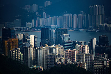 香港维多利亚港景观,香港城市景观图片