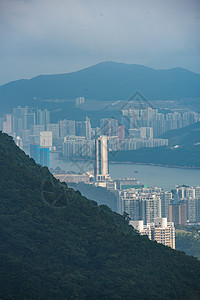 香港维多利亚港景观,香港城市景观背景图片