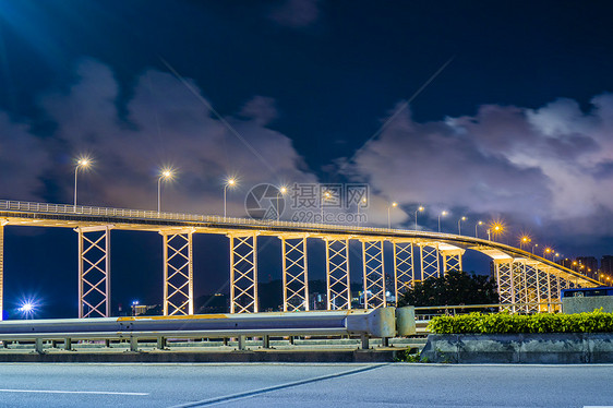 香港城市景观之夜,香港摩天大楼图片