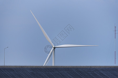 风力发电机功率工作,蓝天,能源动力图片
