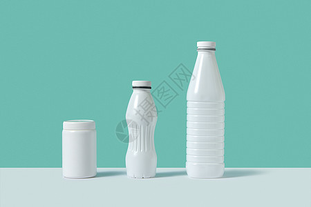 空白模拟白色塑料瓶,同大小形状的双调背景与阴影用阴影模拟塑料瓶图片