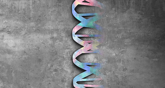人类DNA抽象结构种科学生物技术基因治疗医学符号与三维插图元素图片