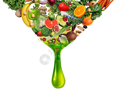 天然果汁,维生素,膳食排饮料,液体滴与水果,蔬菜,坚果豆类营养饮料天然药物,保健食品与三维插图元素图片