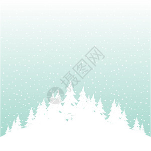 诞节冬天的背景矢量插图图片