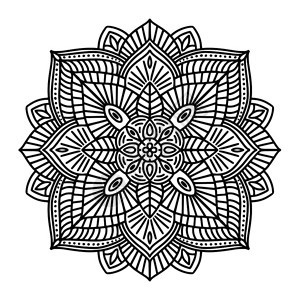 黑白花民族曼陀罗 白色背景 矢量插图插画图片下载 正版图片 摄图网 黑白花民族曼陀罗 白色背景 矢量插图插画图片下载 正版图片 摄图网