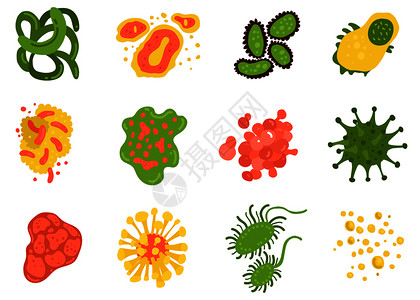 病细菌科学符号平分离载体插图病细菌图片
