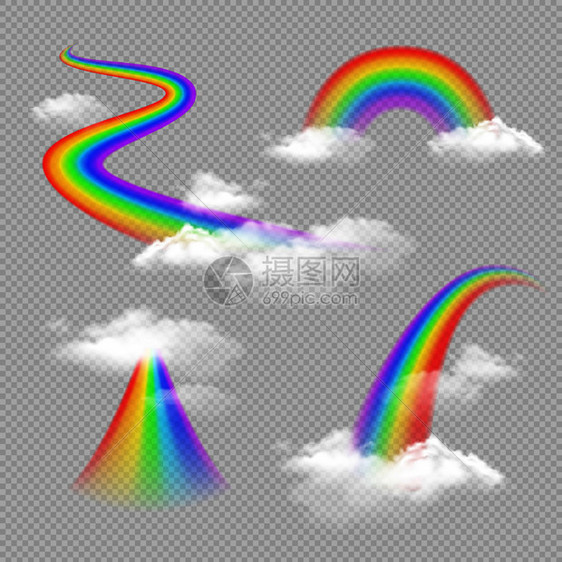 彩虹写实套图片
