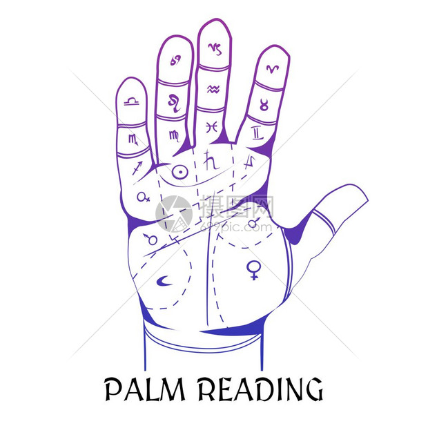 人体手掌的奇美理念交叉与手绘人掌画线神秘符号平矢量插图插画图片下载 正版图片 摄图网