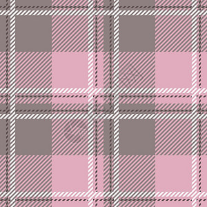 格子无缝矢量图案灰色粉红色图片