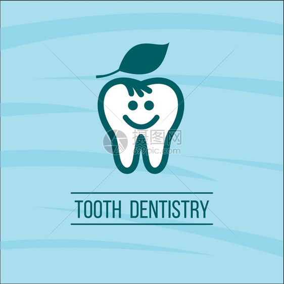 牙医牙齿标志模板牙科诊所标志型图片