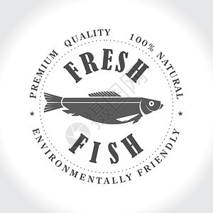 新鲜鱼邮票,标志图片