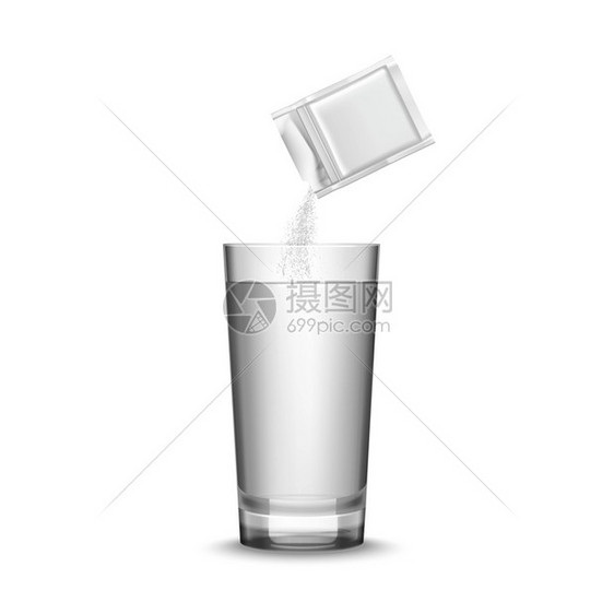 医学璃插图空白白药包装璃水写实矢量插图图片