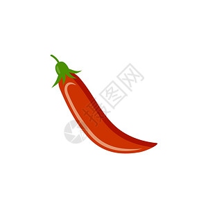 白色背景上的辣椒蔬菜,维生素,健康食品饮食,素食主义矢量图片