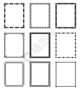框架用于的框架矢量插图图片