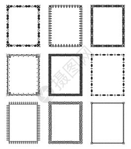 框架用于的框架矢量插图图片