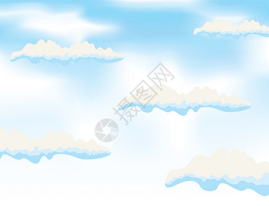 sky2蓝天云彩矢量插图图片