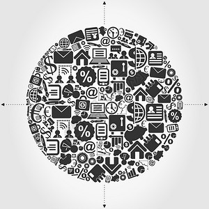 学科的商业领域矢量插图图片