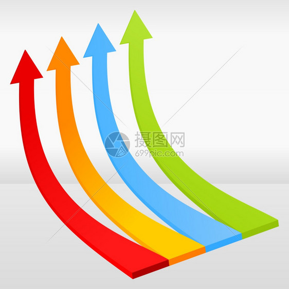 经营时间表2以箭头形式表示的业务指标矢量插图图片