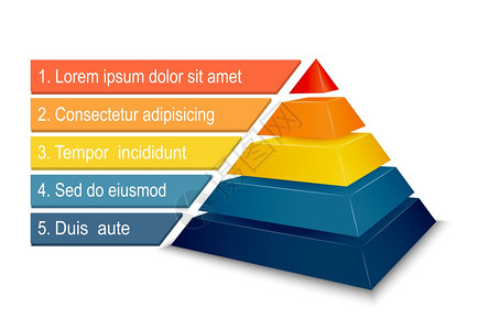 用于信息表示向量插图的金字塔图高清图片