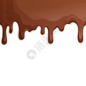 甜食,甜点,食物,牛奶,巧克力滴背景矢量插图图片