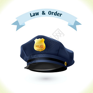 法律图标帽子隔离白色背景矢量插图图片