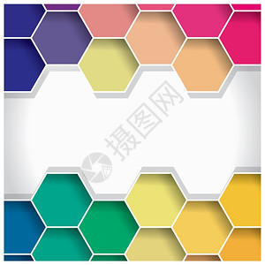 抽象三维正方形背景,彩色瓷砖,几何,矢量插图图片