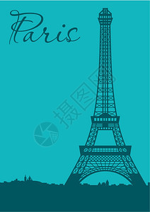 巴黎卡片图片