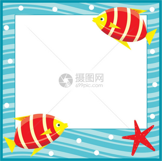 照片框架海洋鱼图片