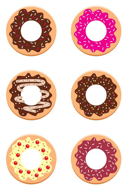 油炸圈饼,圆环图donut的名词复数图片