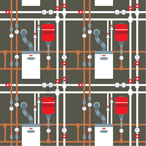 锅炉房的无缝图案图片