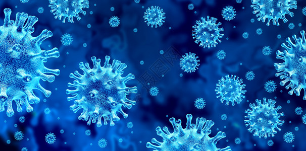 禽流感和新冠肺炎传染病3d宣传插图图片