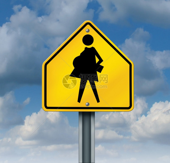 少女怀孕和教育避用具使社会概念作为行活跃的青少年象征导致计划外怀孕的在校学生带着一个黄色的学校交叉标志带一个怀孕的少女母亲图片