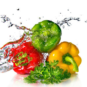 红黄绿胡椒和白绿胡椒和方济图片
