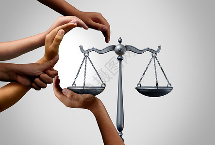 社会上的正义和多样平等法是种样的人他们以口立法或公益诉讼和集体形式在法律规模上以3个插图要素保持平衡图片