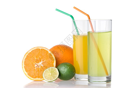 橙汁和柠檬汁橙子和柠檬图片