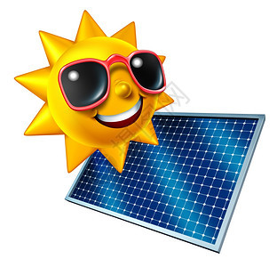 太阳与能电池板的特征是从天而降的绿色可再生电力的象征作为节约资金和生态战略作为可维持能源的象征不在电网之列图片