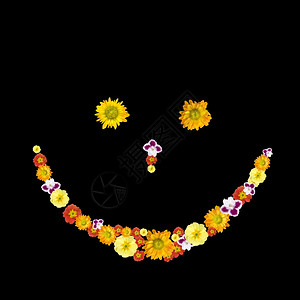 彩花的装饰微笑符号图片