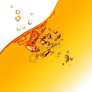 橙色水喷洒图片